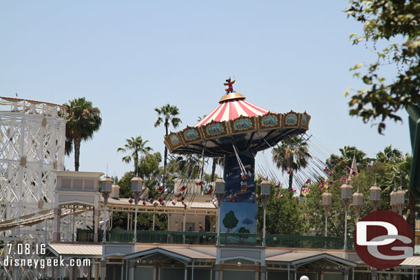 The swings were temporarily down but they were cycling so looked to be re-opening soon.