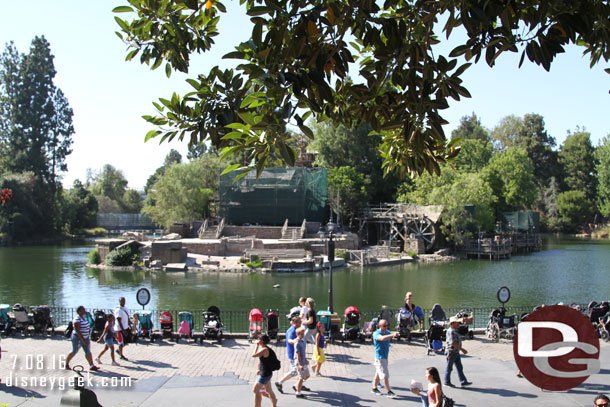 The Rivers of America this afternoon.