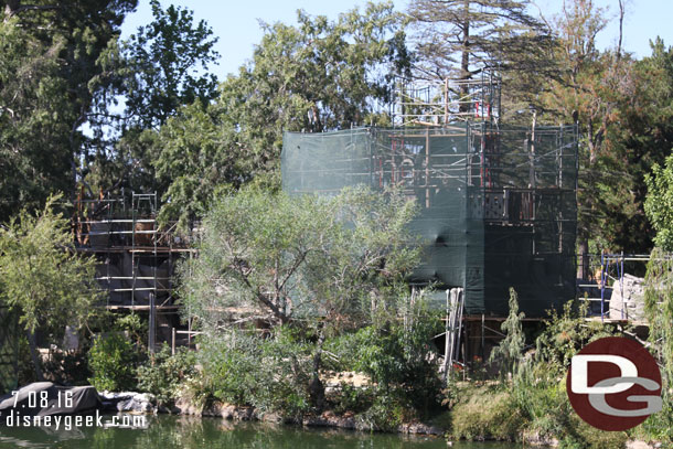 Working my way toward Critter Country.  More scaffolding on the island.