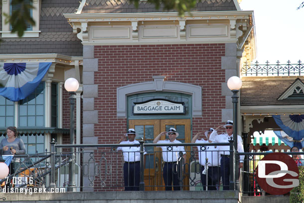 Several Disneyland security cast members showed up for the retreat today.