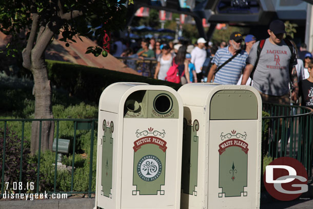 Noticed more of the liquid recycling bins in the hub area now.