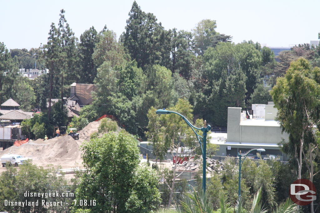 Off to the far right of the site more asphalt waiting to be hauled away.