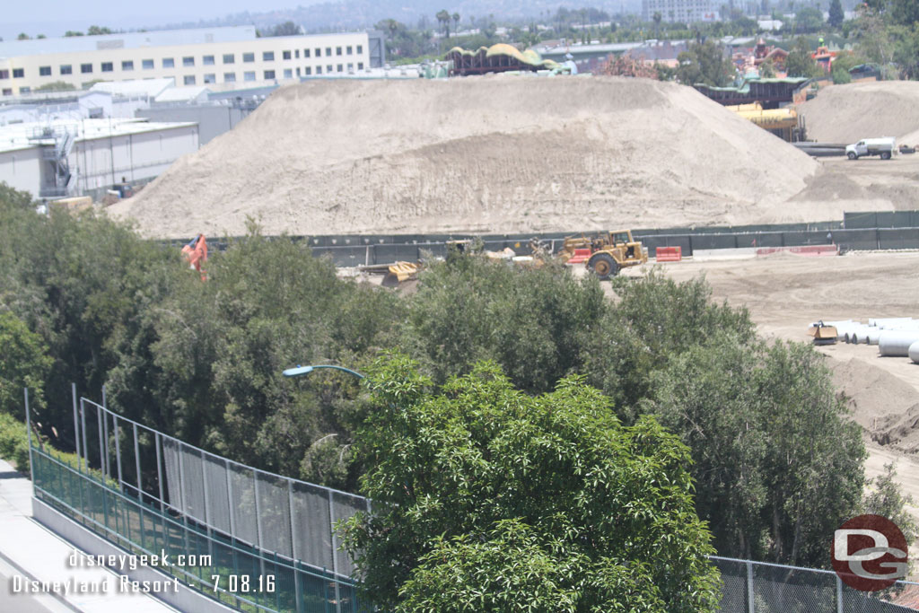 Back to the fence along Disneyland Drive.  Here is a better view of it.  Guessing this means the trees on the other side will be removed to free up more space backstage.