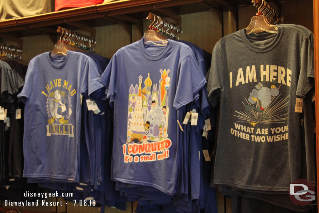 I really do not think the Small World shirt belongs on Buena Vista Street.