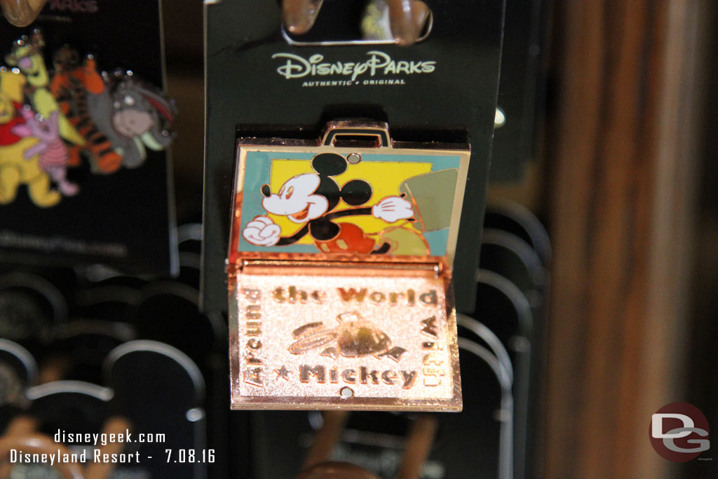 Inside it has Mickey and the text Around the World with Mickey.