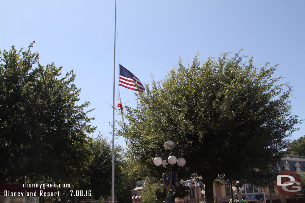 Flags at half staff again.. this time because of Dallas.