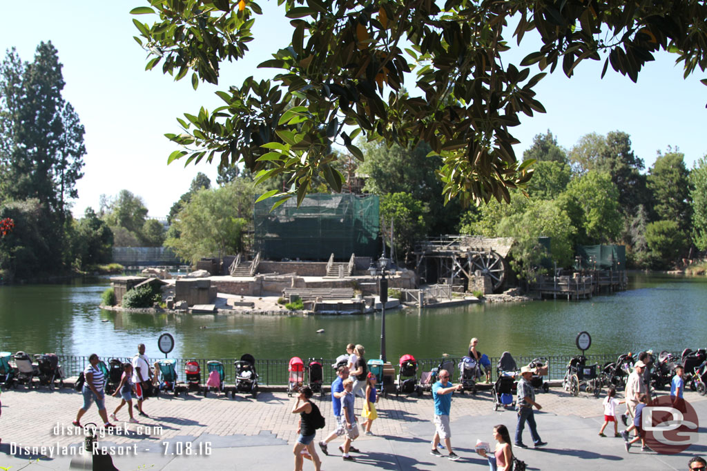 The Rivers of America this afternoon.