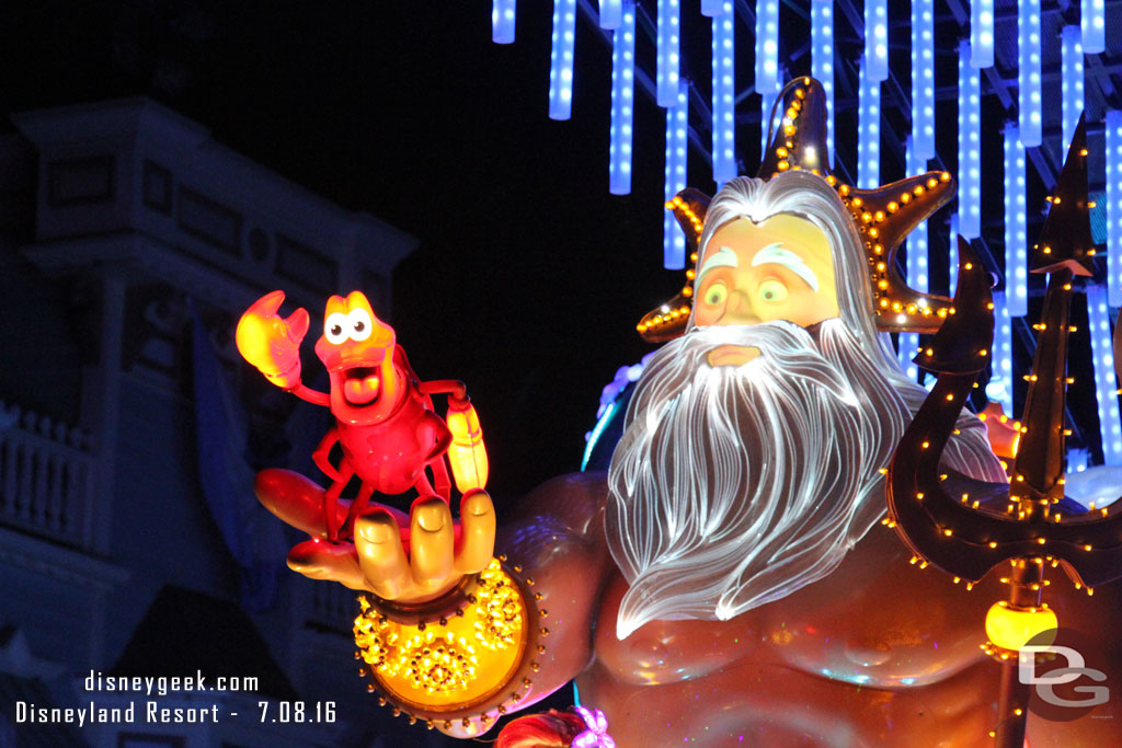 Sebastian & King Triton in Paint the Night