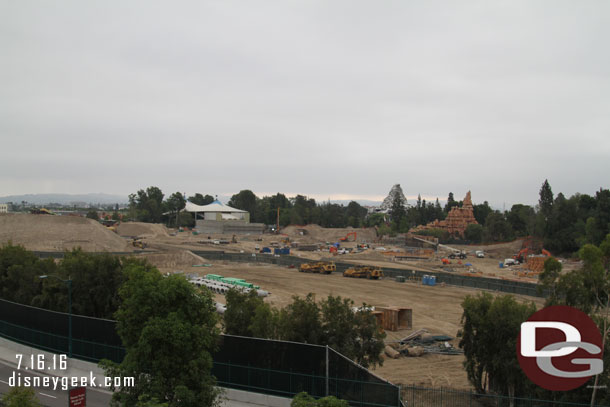 A look at the Star Wars Construction site from the garage.