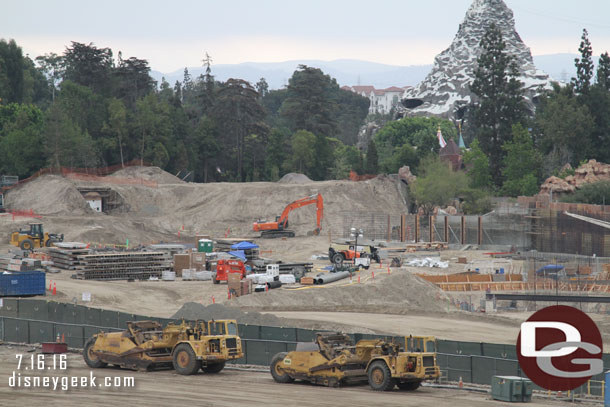 More wall is taking shape along the Big Thunder Trail.