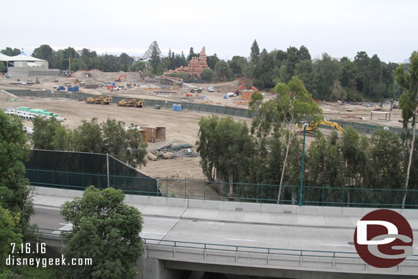 Moving back to the middle, the former backstage gate has been removed.  