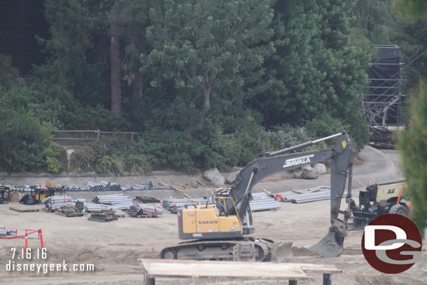 A closer look at the conduit on the far side of the site.