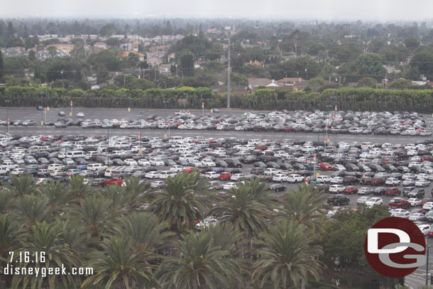 Next up the Fun Wheel.  The Lion King lot was filling up quickly this morning.