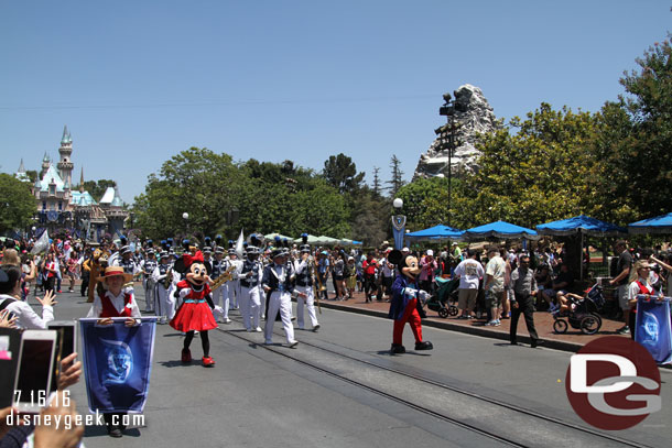 The procession making its way to Town Square.