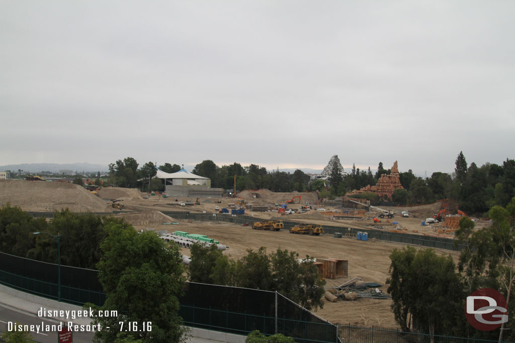 A look at the Star Wars Construction site from the garage.