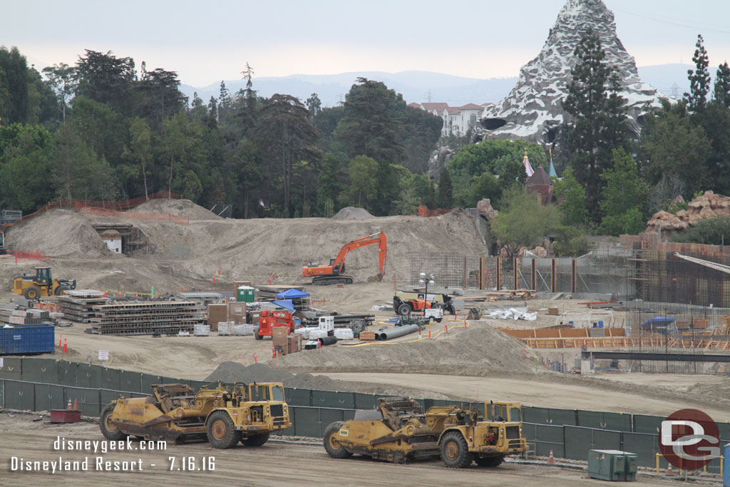 More wall is taking shape along the Big Thunder Trail.