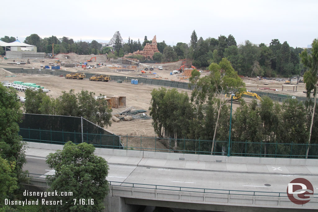 Moving back to the middle, the former backstage gate has been removed.  