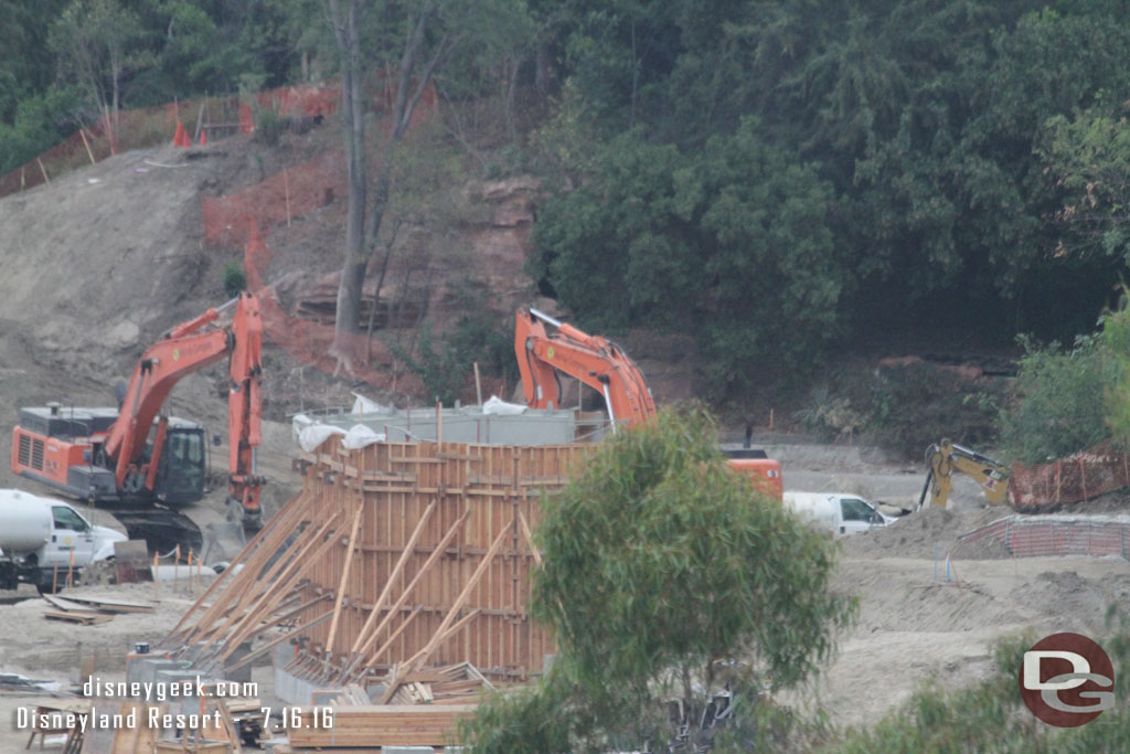 The small building in the middle still has forms up.