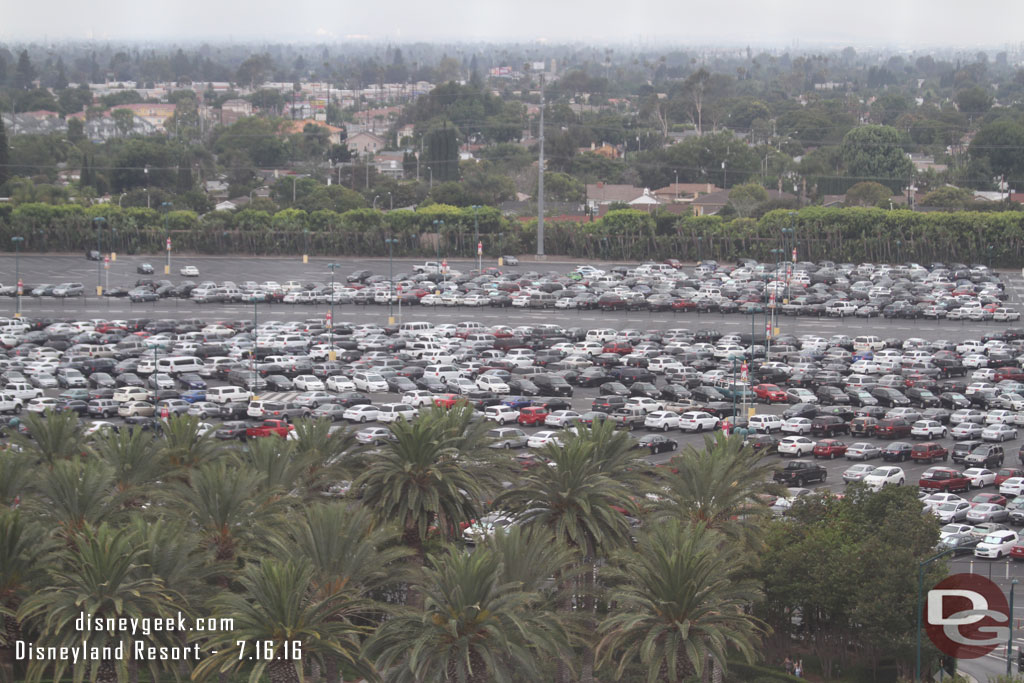 Next up the Fun Wheel.  The Lion King lot was filling up quickly this morning.