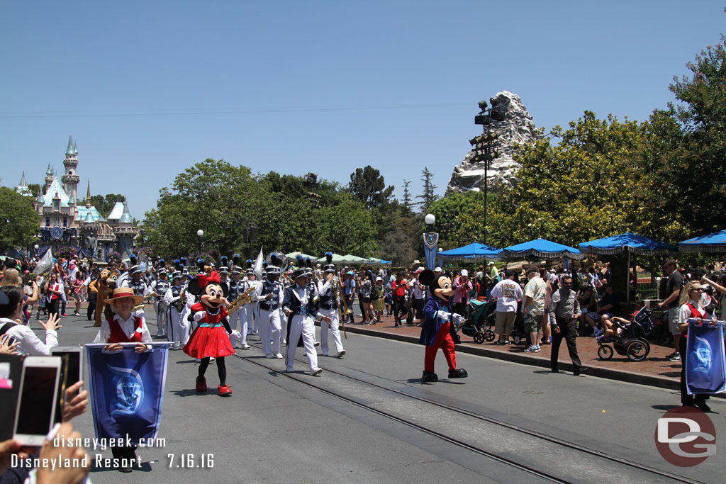 The procession making its way to Town Square.