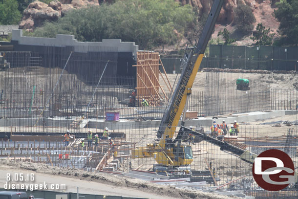 A closer look at the center of the site.