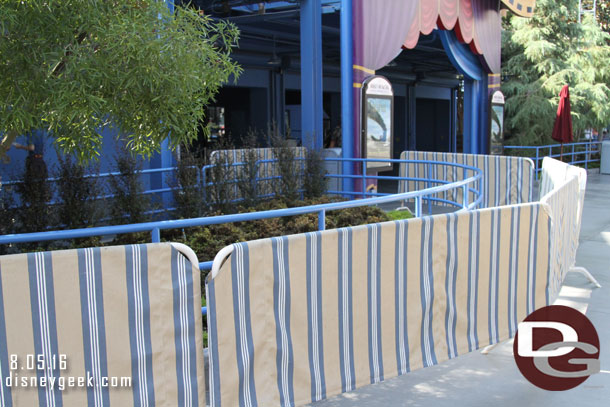 Some repainting near the Sunset Theater