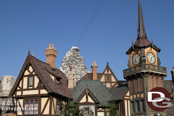 Walking through Fantasyland.