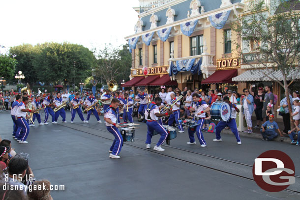 The All-American College Band performing Under the Sea to close out their set.