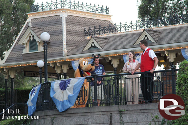 Pluto was holding an impromptu dance party with guests that ventured up to visit him.