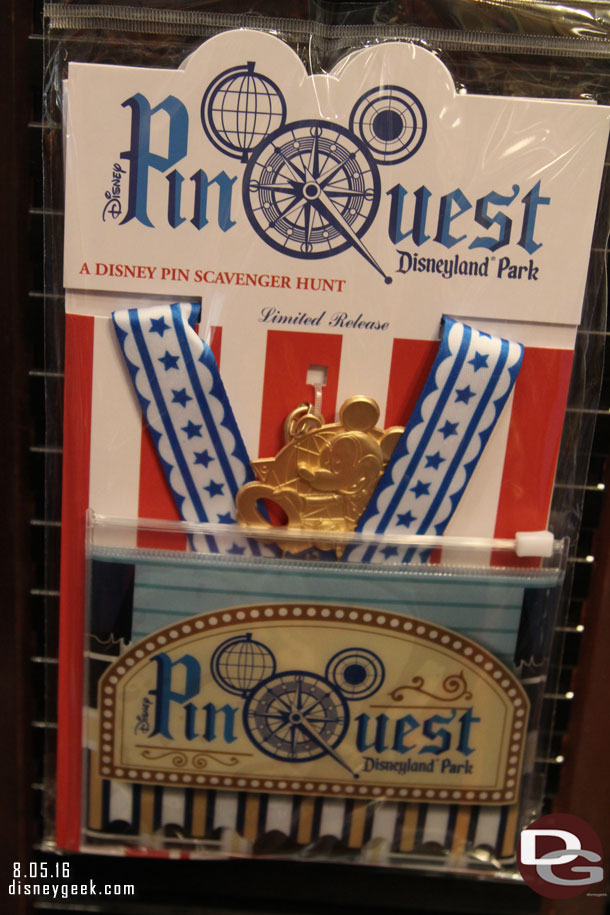 A pin quest has started at the park.  It is $14.99 to start.  I opted not to give it a try today.