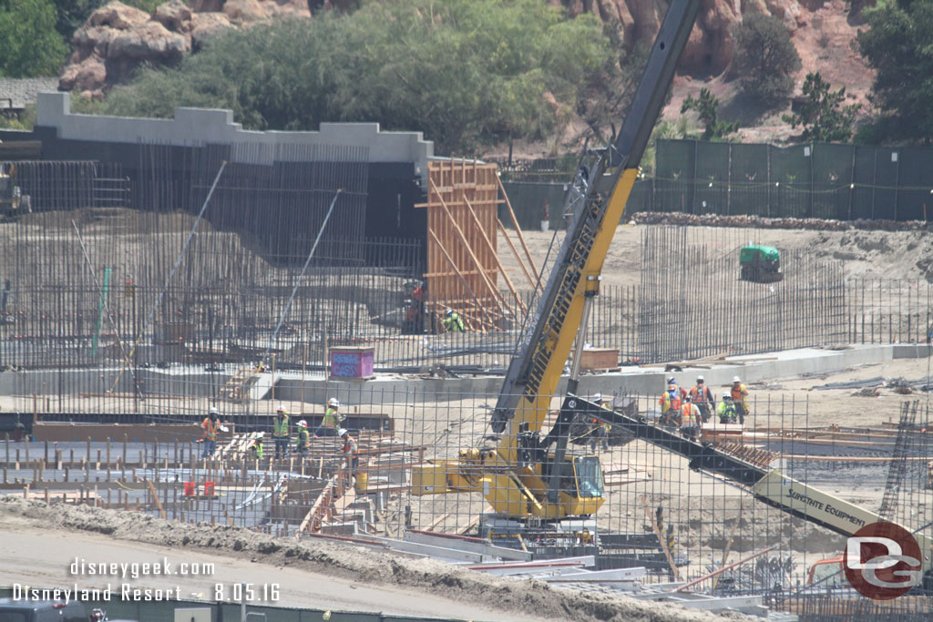 A closer look at the center of the site.