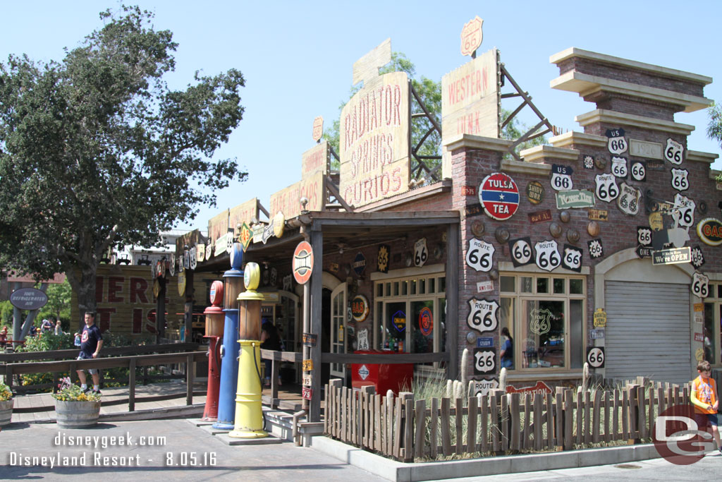 Radiator Springs Curious from Cross Street