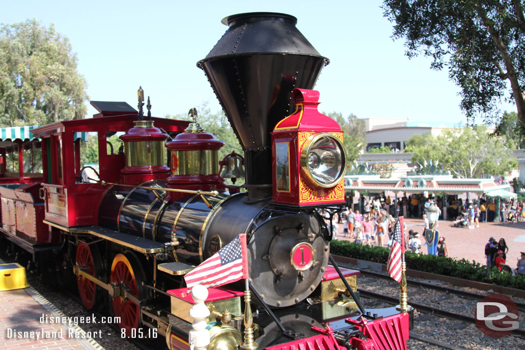 Next stop Disneyland.  The C.K.  Holiday completed a renovation recently and is looking great at the Main Street station.