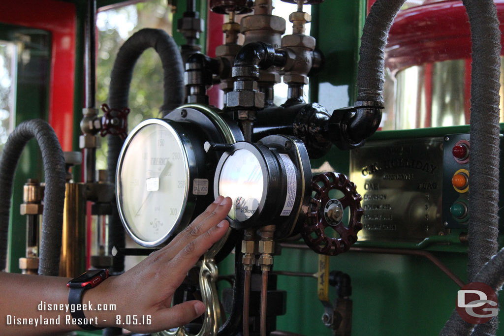 It is fun to talk to the engineers and learn about the operation of the steam trains.