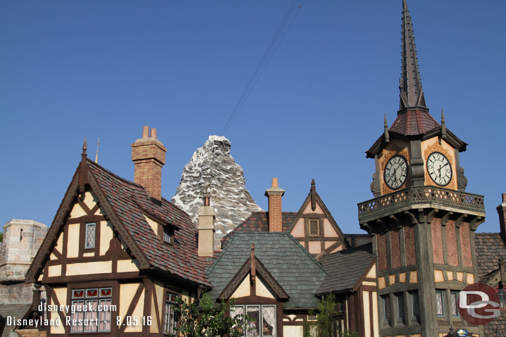 Walking through Fantasyland.