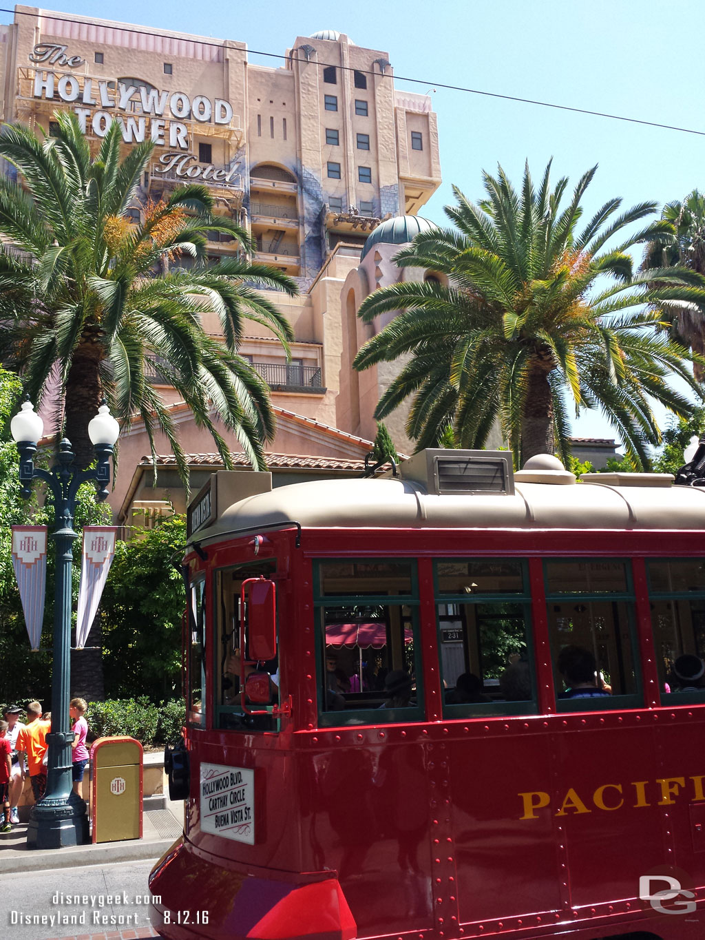 A Red Car passing by.