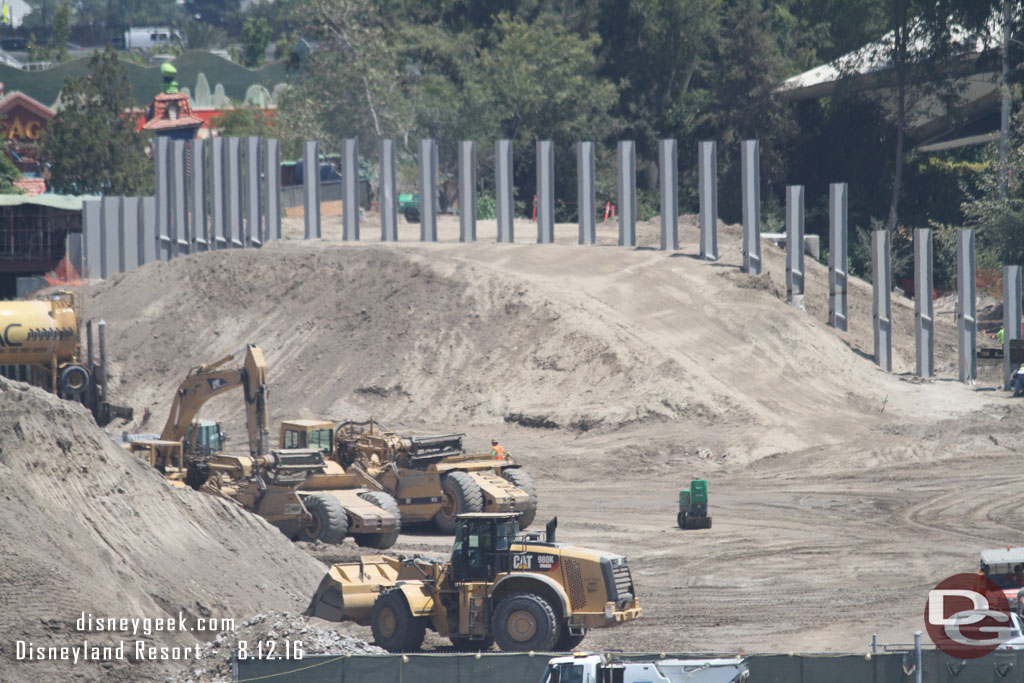 A closer look at the far side of the project.