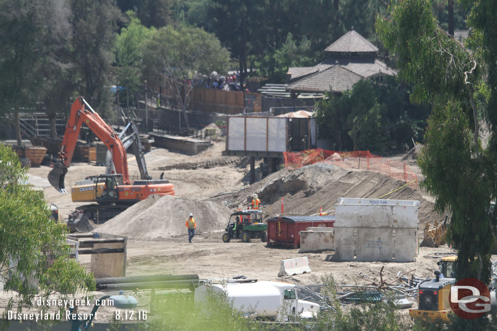 Looking down toward Critter Country.  Utility work is going on still.