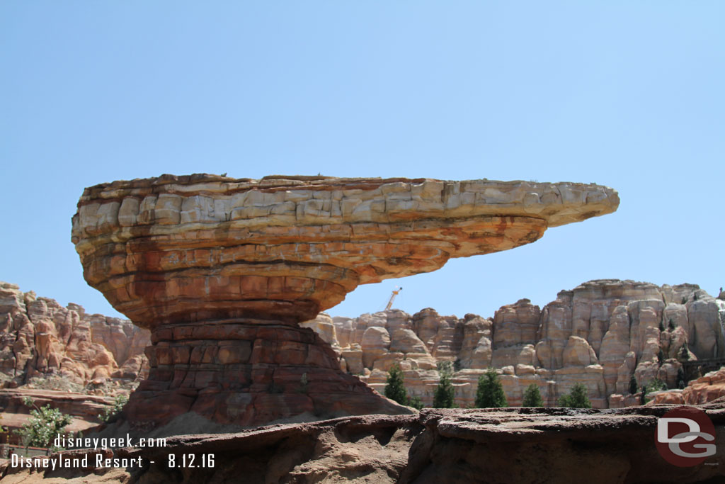 Entering Ornament Valley.  The crane in the back is for the convention center work.