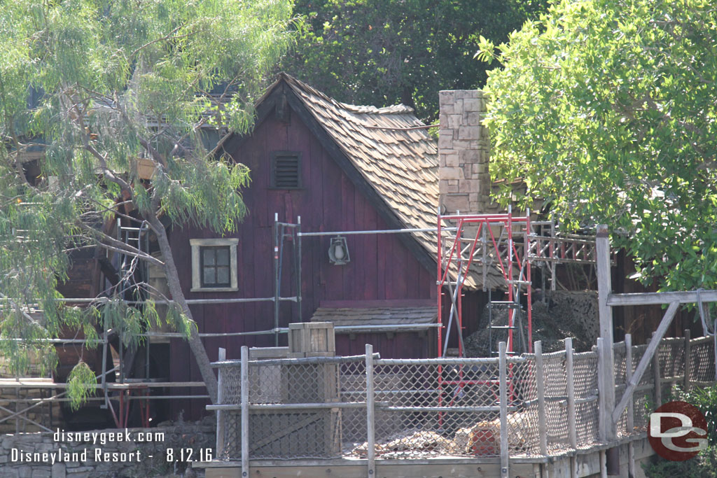 Scaffolding is coming down on the Island as renovation work on some of the structures and rock work wraps up.