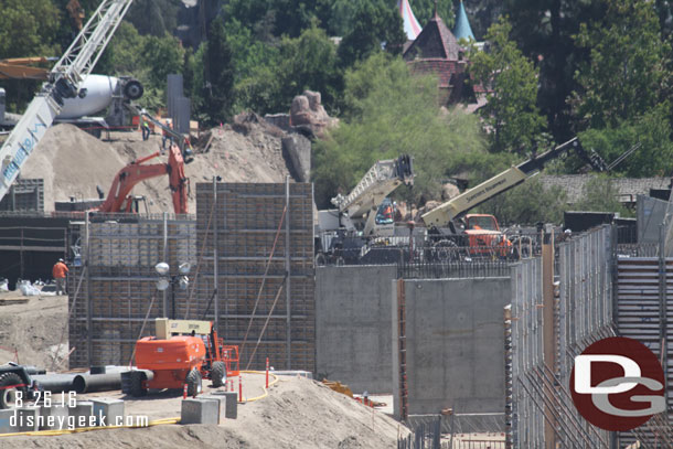 This series of retaining walls is for the river and Fantasmic Marina I think.