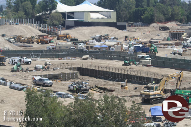 Another look at the excavation work.