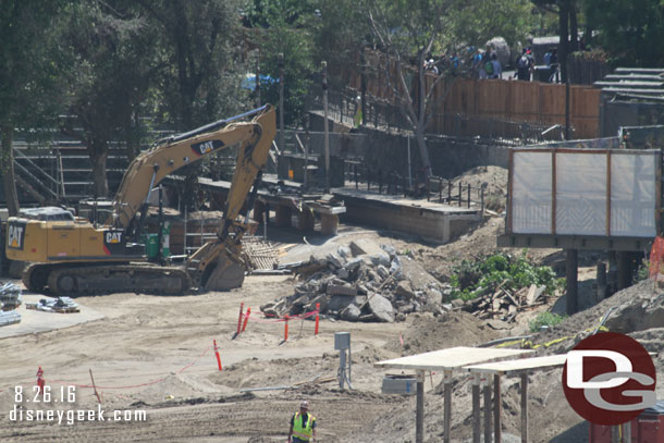 A closer look.  It is hard to tell but it looks like the Canoe dock may be getting re-configured too.