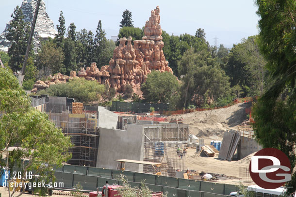 One last look at what will become the Rivers of America.  