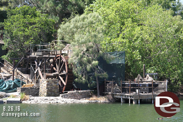 More equipment/supplies on the dock.