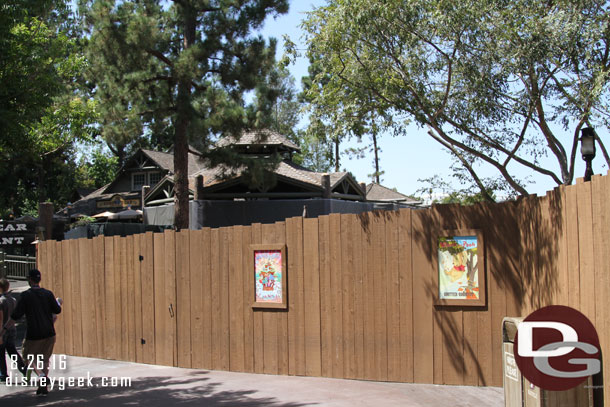 Walls now extend all the way to the Hungry Bear ramp.  You cannot access the lower level from this area.