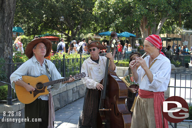 The Bootstrappers were out performing so stopped to listen.