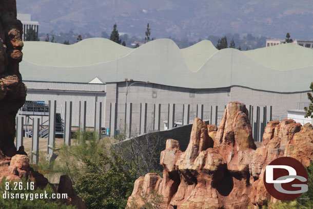 A closer look.  You can also see the large wall between the beams and Big Thunder.