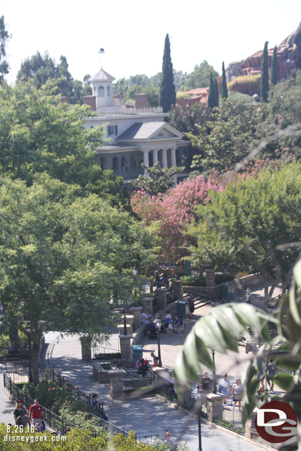 Looking toward the Haunted Mansion