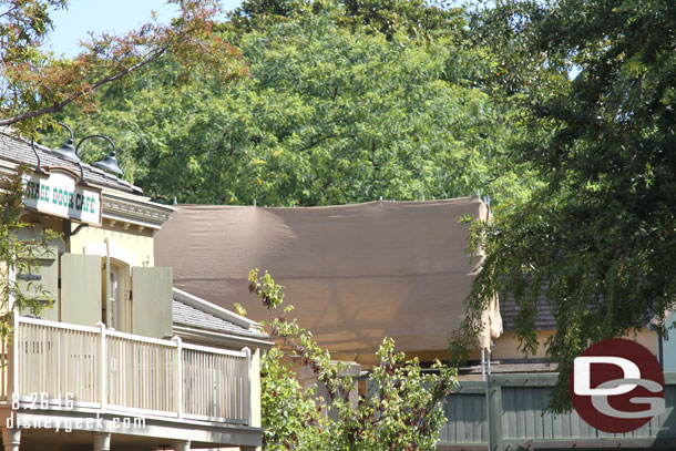 And a ground level view of some of the renovation work going on in Frontierland.